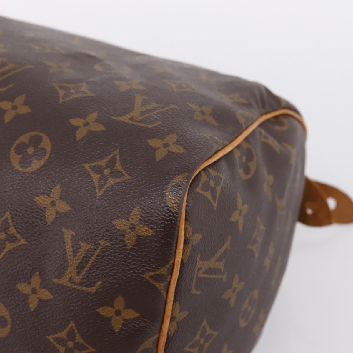 LOUIS VUITTON Monogram Speedy 30 Hand Bag M41526 LV Auth 201495A