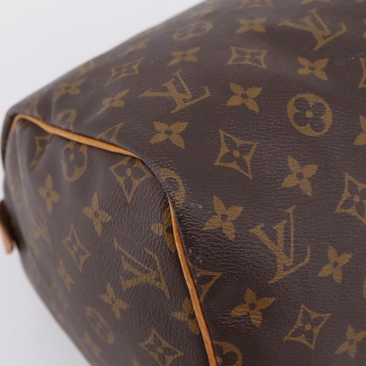 LOUIS VUITTON Monogram Speedy 30 Hand Bag M41526 LV Auth 201495A
