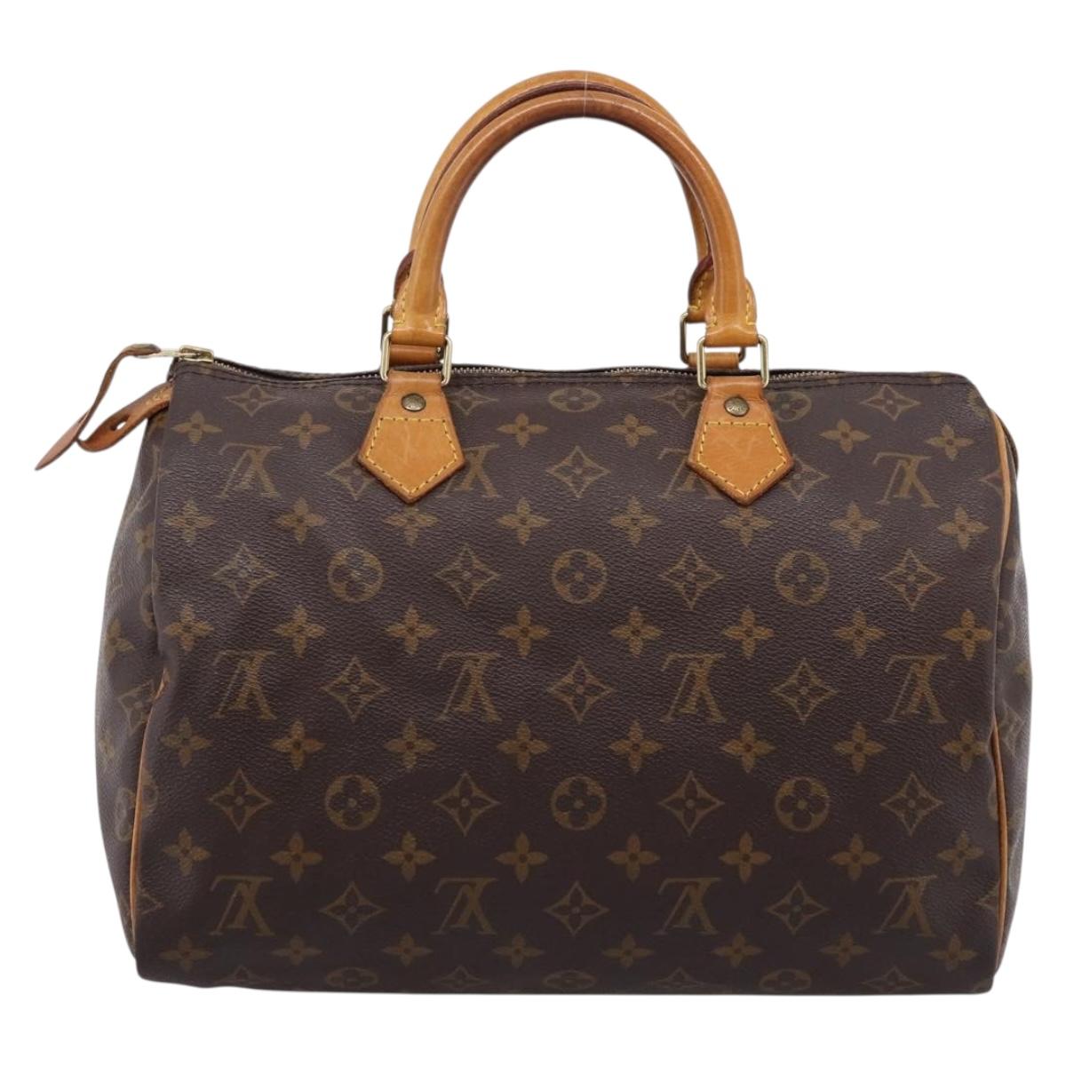 LOUIS VUITTON Monogram Speedy 30 Hand Bag M41526 LV Auth 201495A