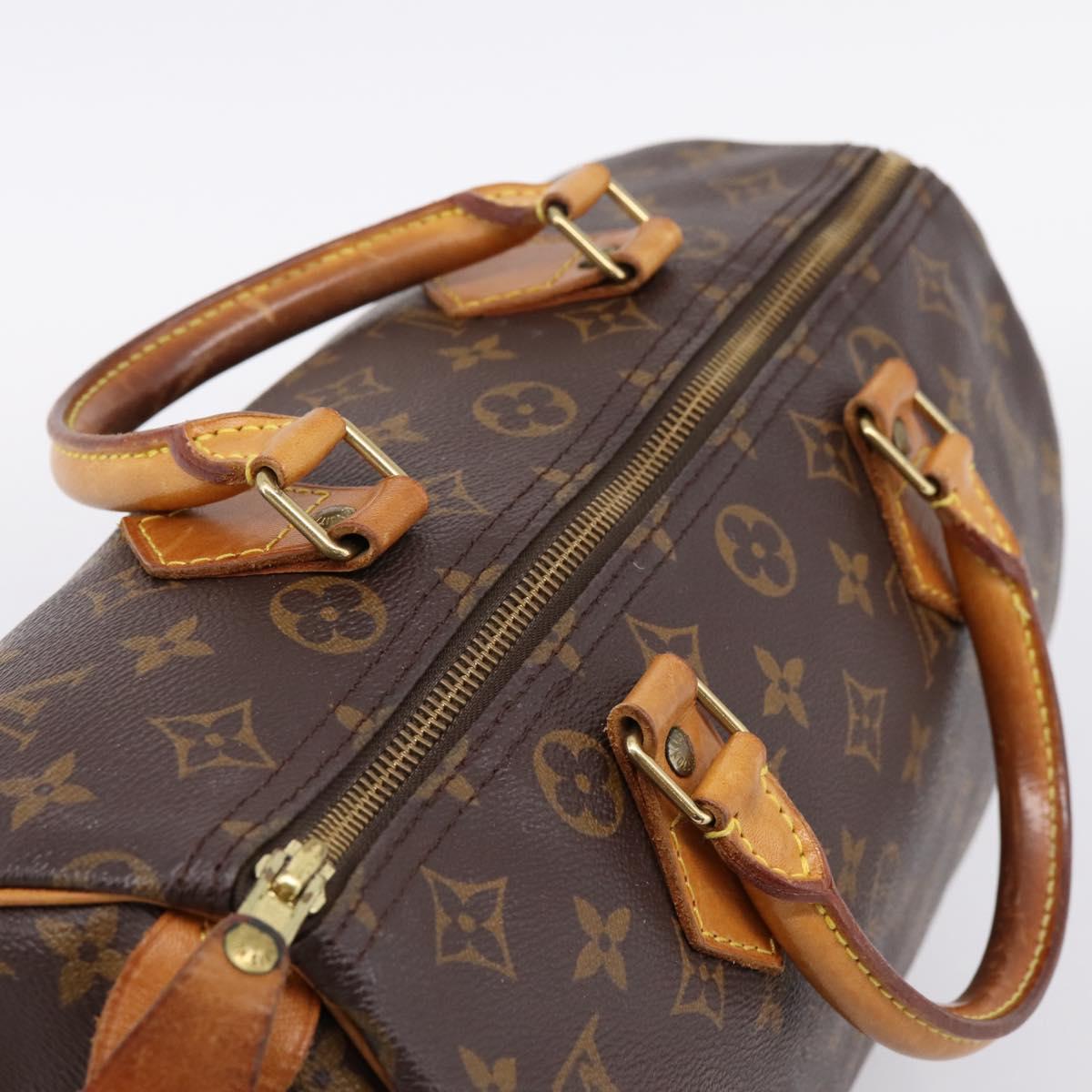 LOUIS VUITTON Monogram Speedy 30 Hand Bag M41526 LV Auth 201495A