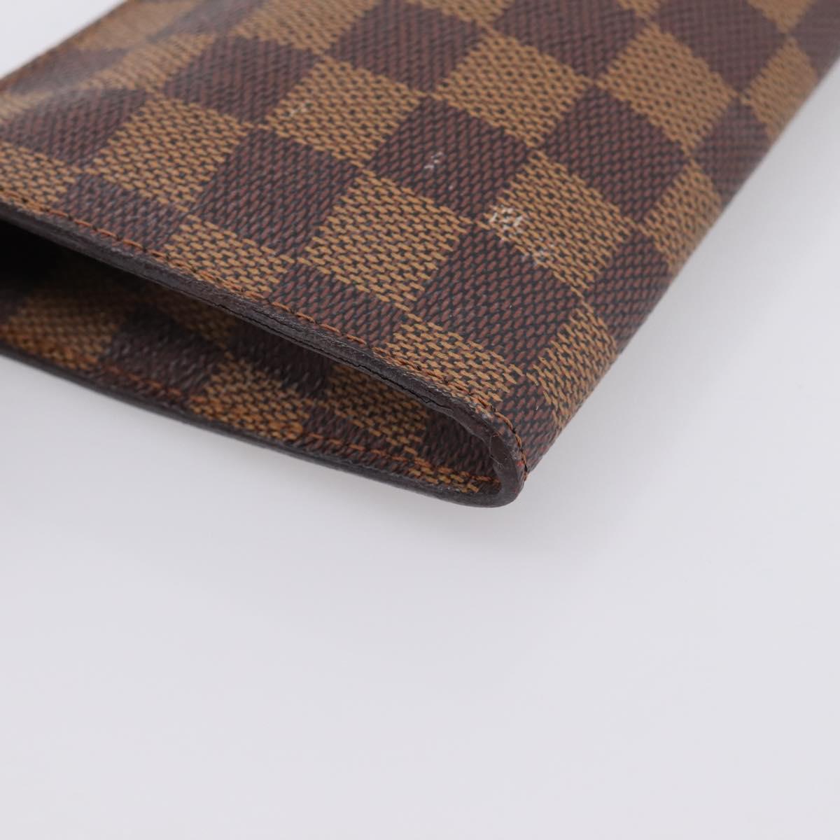 LOUIS VUITTON Damier Ebene Marais Pouch LV Auth 201498A