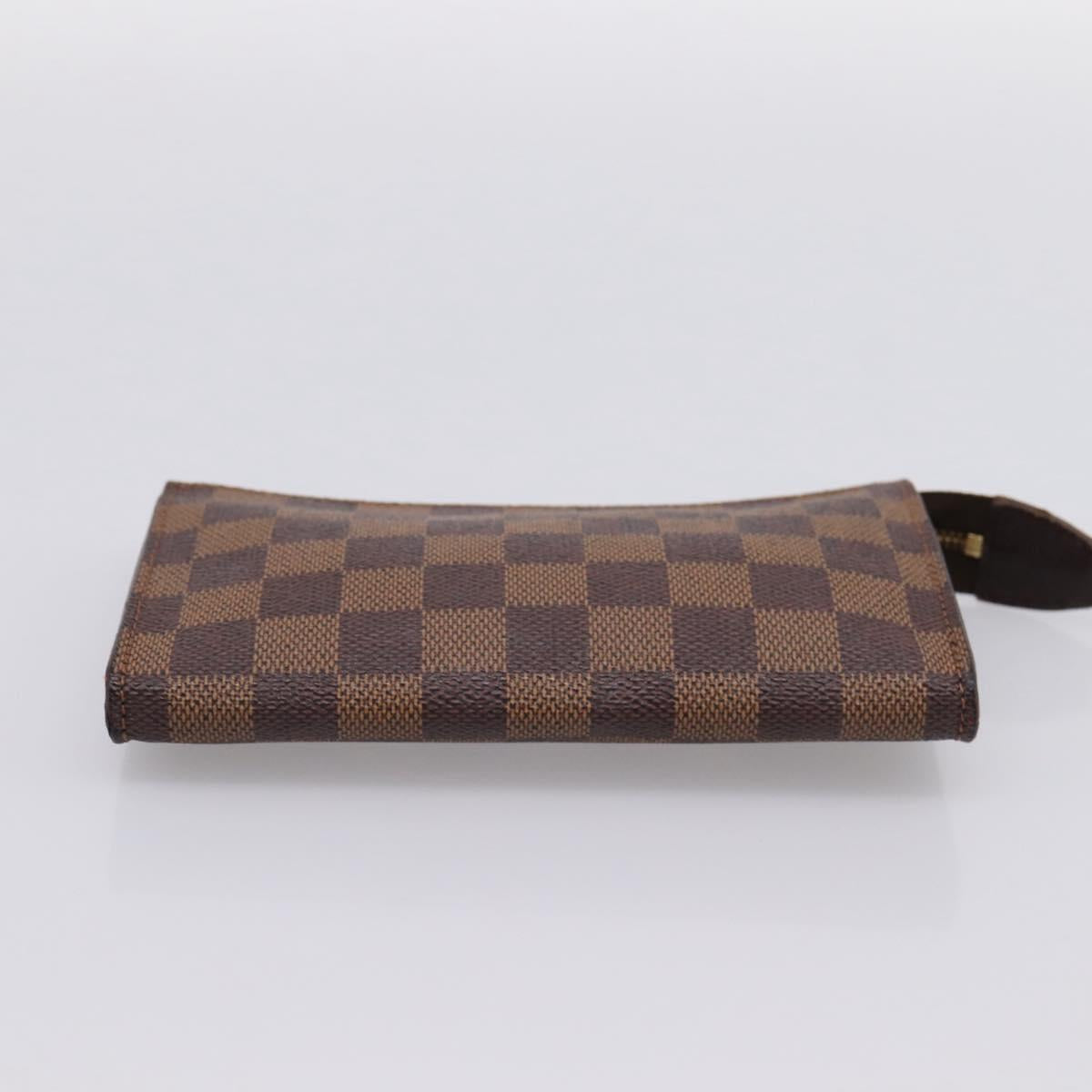 LOUIS VUITTON Damier Ebene Marais Pouch LV Auth 201498A