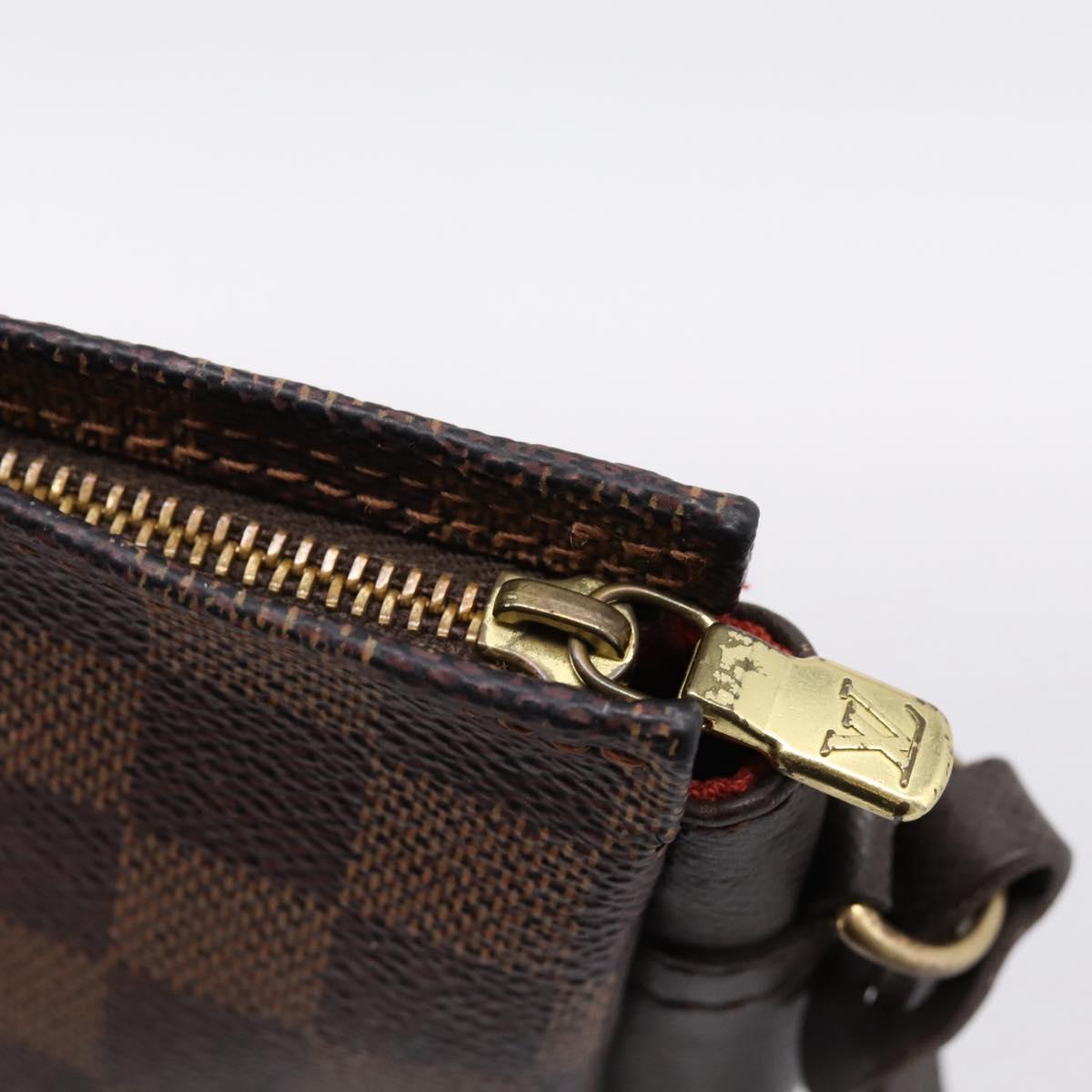 LOUIS VUITTON Damier Ebene Trousse Makeup Pouch N51982 LV Auth 201504A