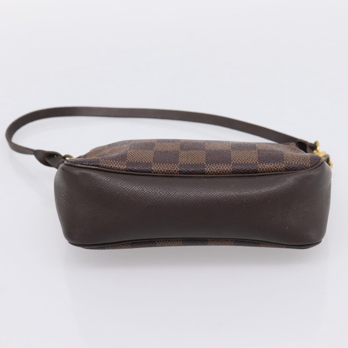 LOUIS VUITTON Damier Ebene Trousse Makeup Pouch N51982 LV Auth 201504A