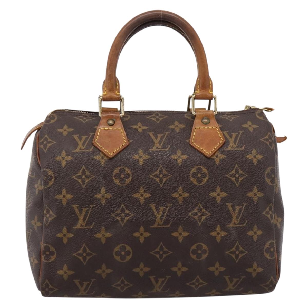 LOUIS VUITTON Monogram Speedy 25 Hand Bag M41528 LV Auth 201507
