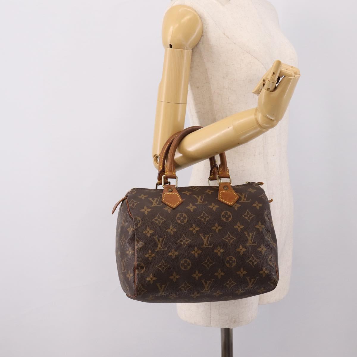 LOUIS VUITTON Monogram Speedy 25 Hand Bag M41528 LV Auth 201507