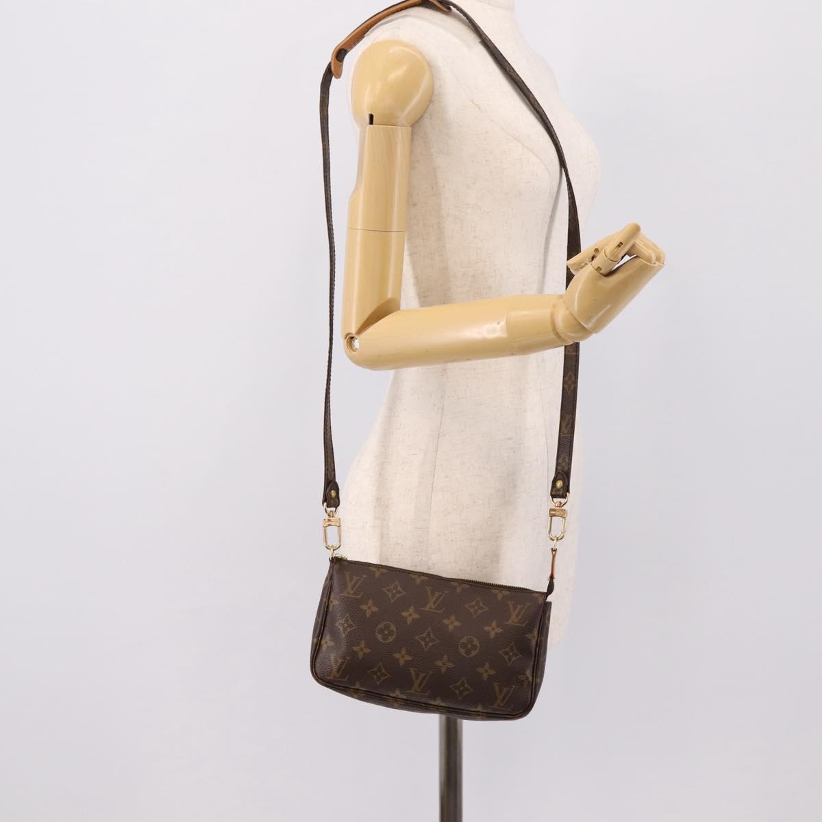 LOUIS VUITTON Monogram Pochette Accessoires Accessory Pouch M51980 Auth 201508V