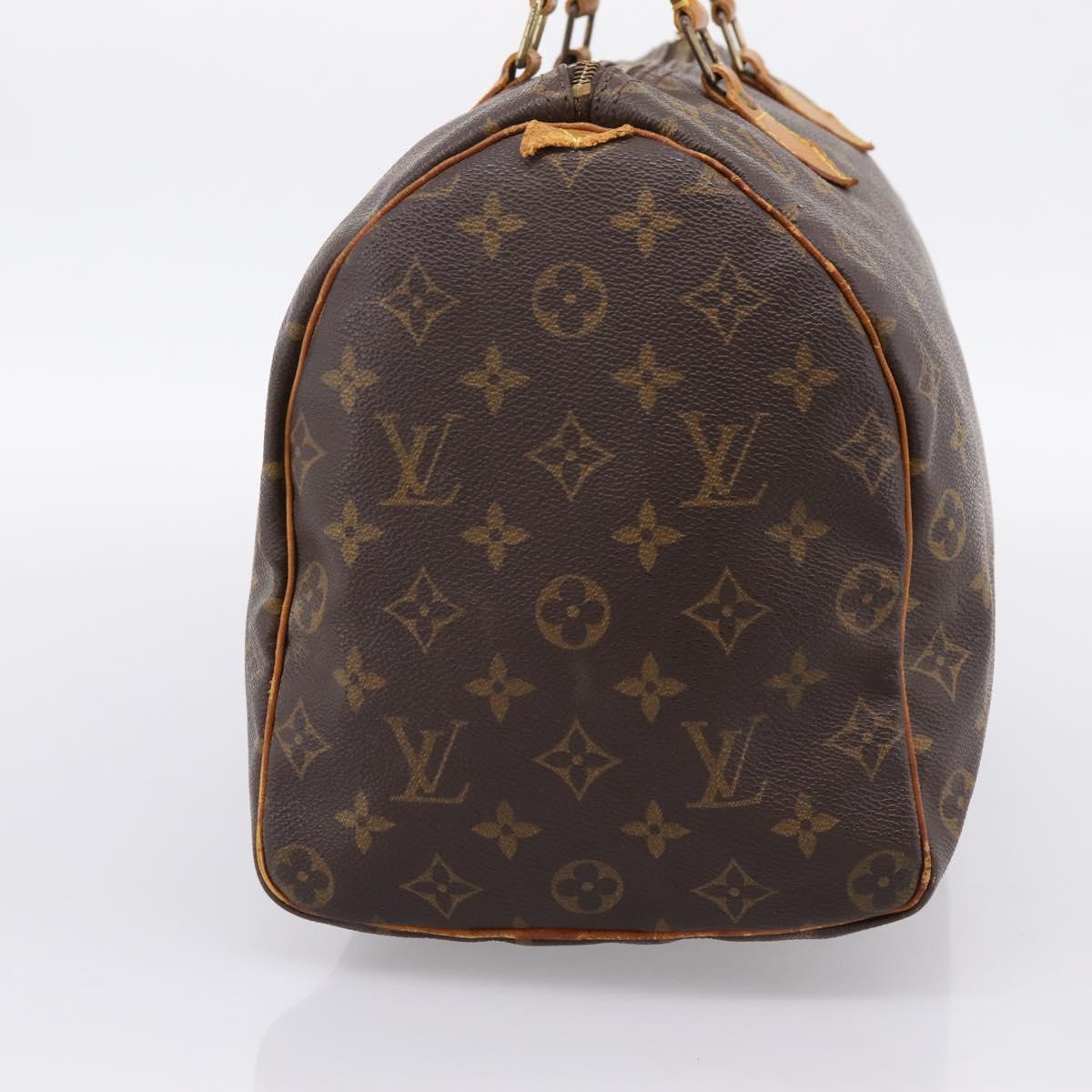 LOUIS VUITTON Monogram Speedy 35 Hand Bag M41524 LV Auth 201510