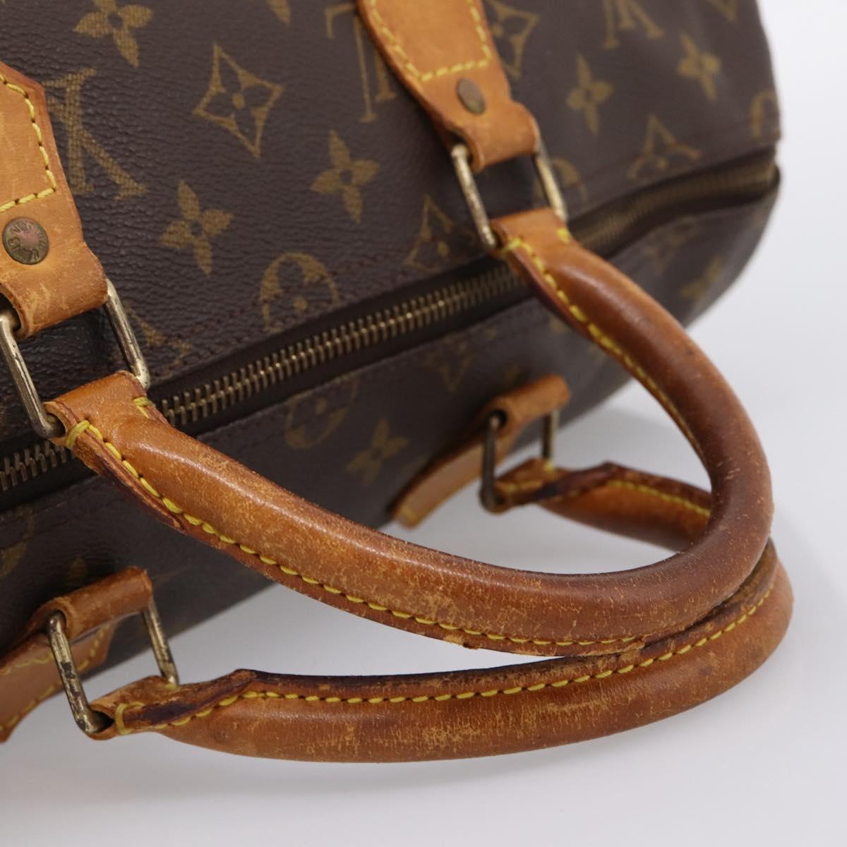 LOUIS VUITTON Monogram Speedy 35 Hand Bag M41524 LV Auth 201510