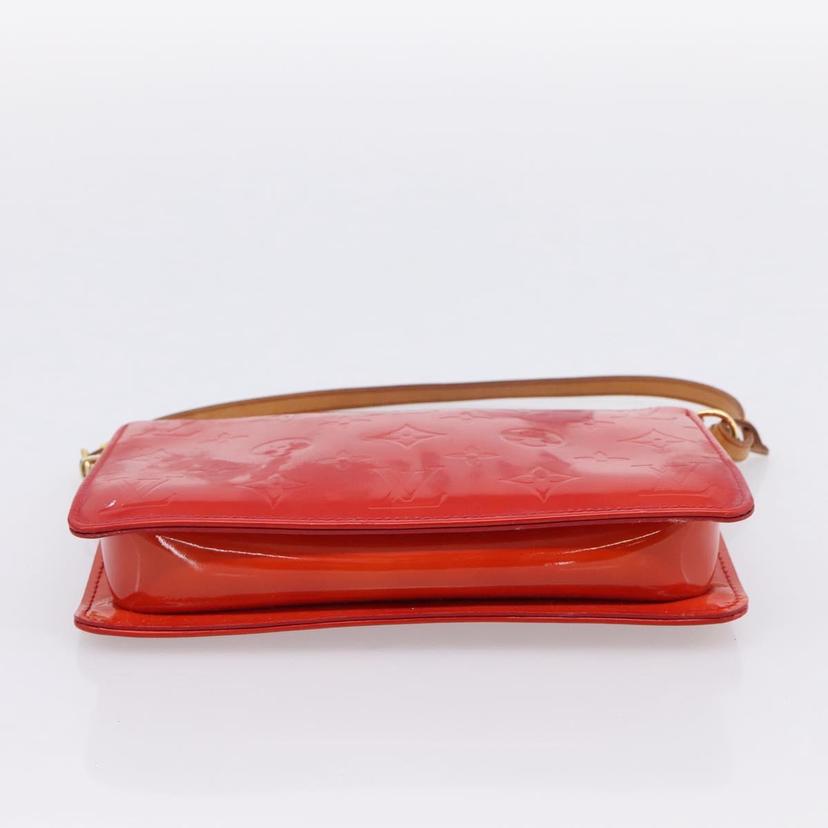 LOUIS VUITTON Monogram Vernis Lexington Pouch Red Rouge M91132 LV Auth 201512