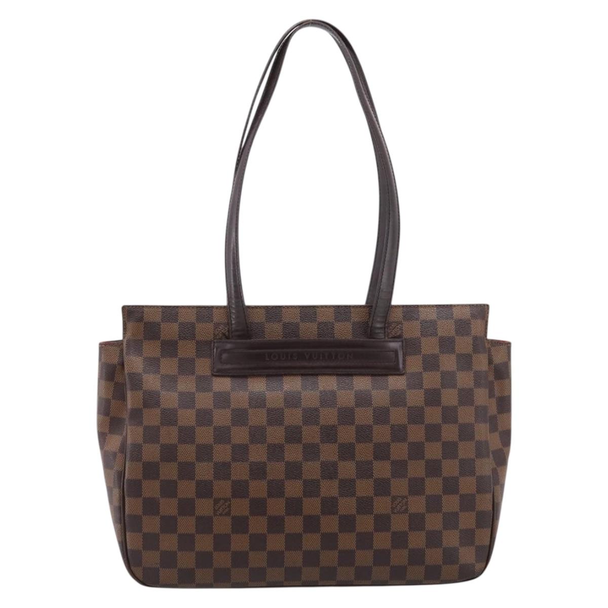 LOUIS VUITTON Damier Ebene Parioli PM Tote Bag N51123 LV Auth 201515A