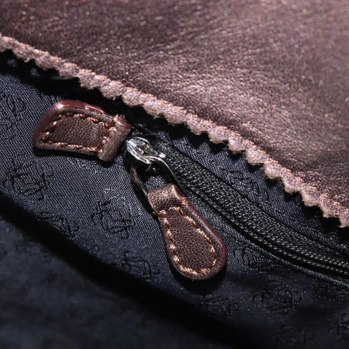 LOEWE Tote Bag Leather Brown Auth 201519