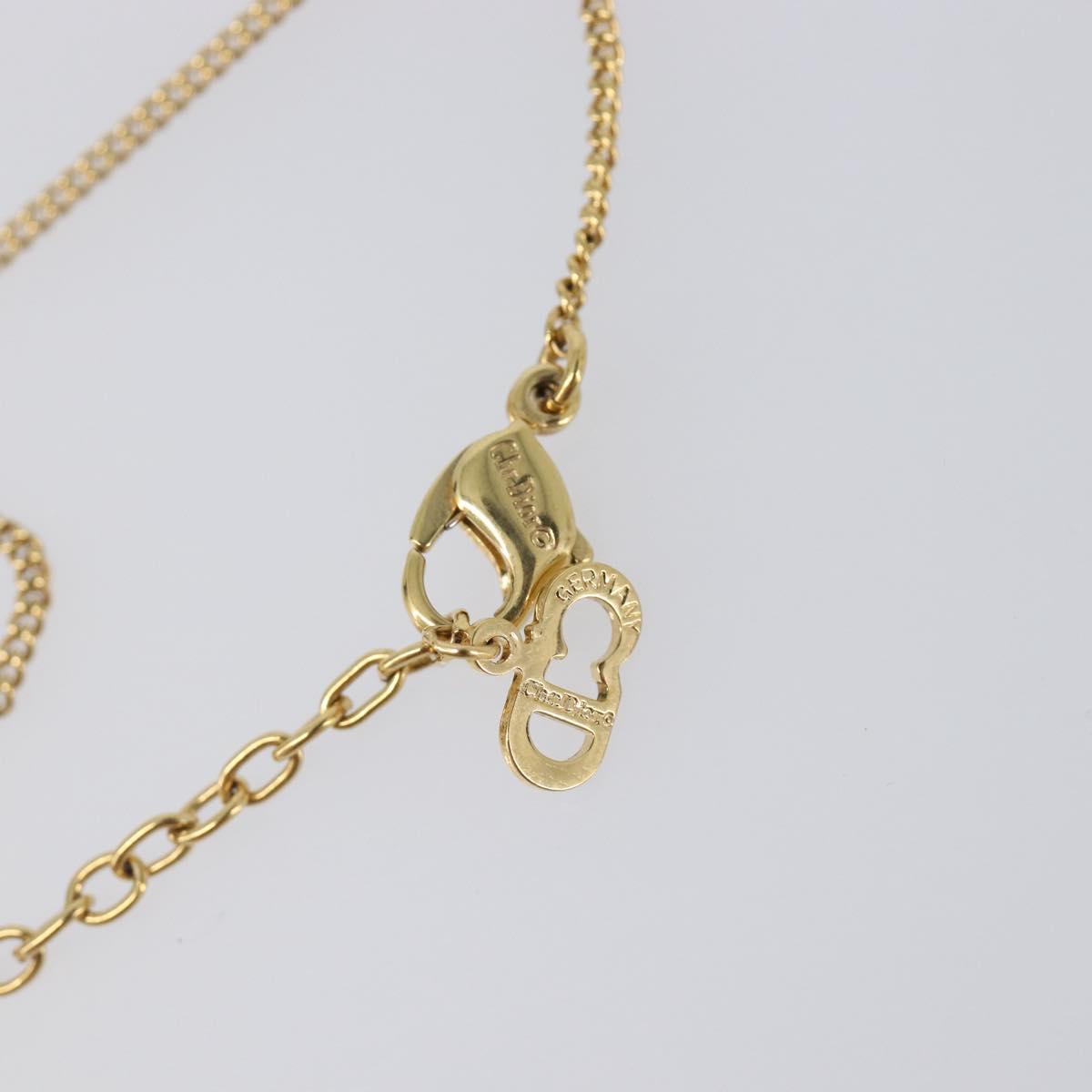 Christian Dior Necklace metal Gold Auth 201530M