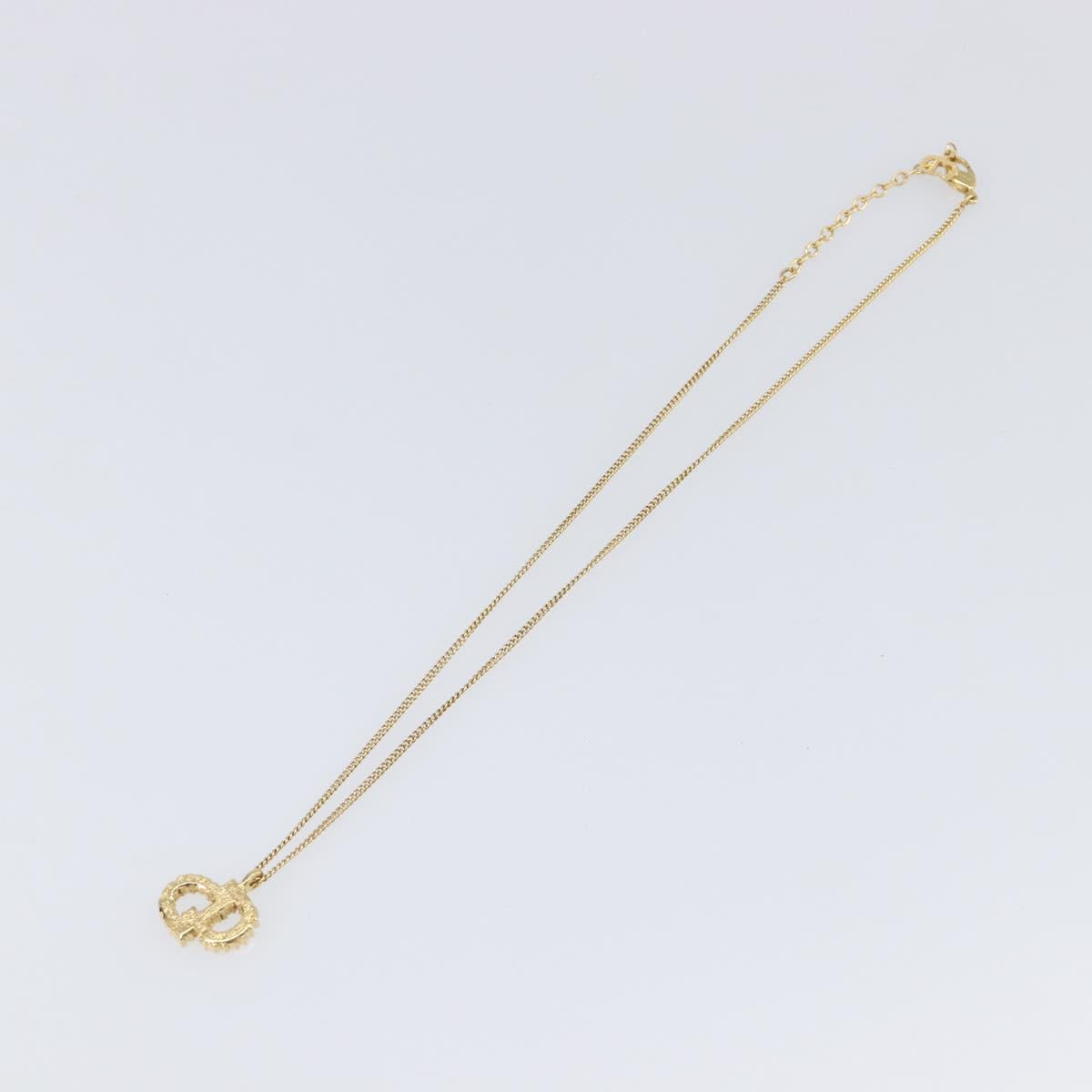 Christian Dior Necklace metal Gold Auth 201530M