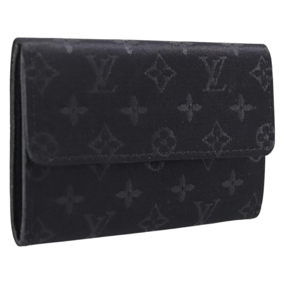 LOUIS VUITTON Monogram Satin Porte MonnaieSatin Card Case M92137 LV Auth 201535M