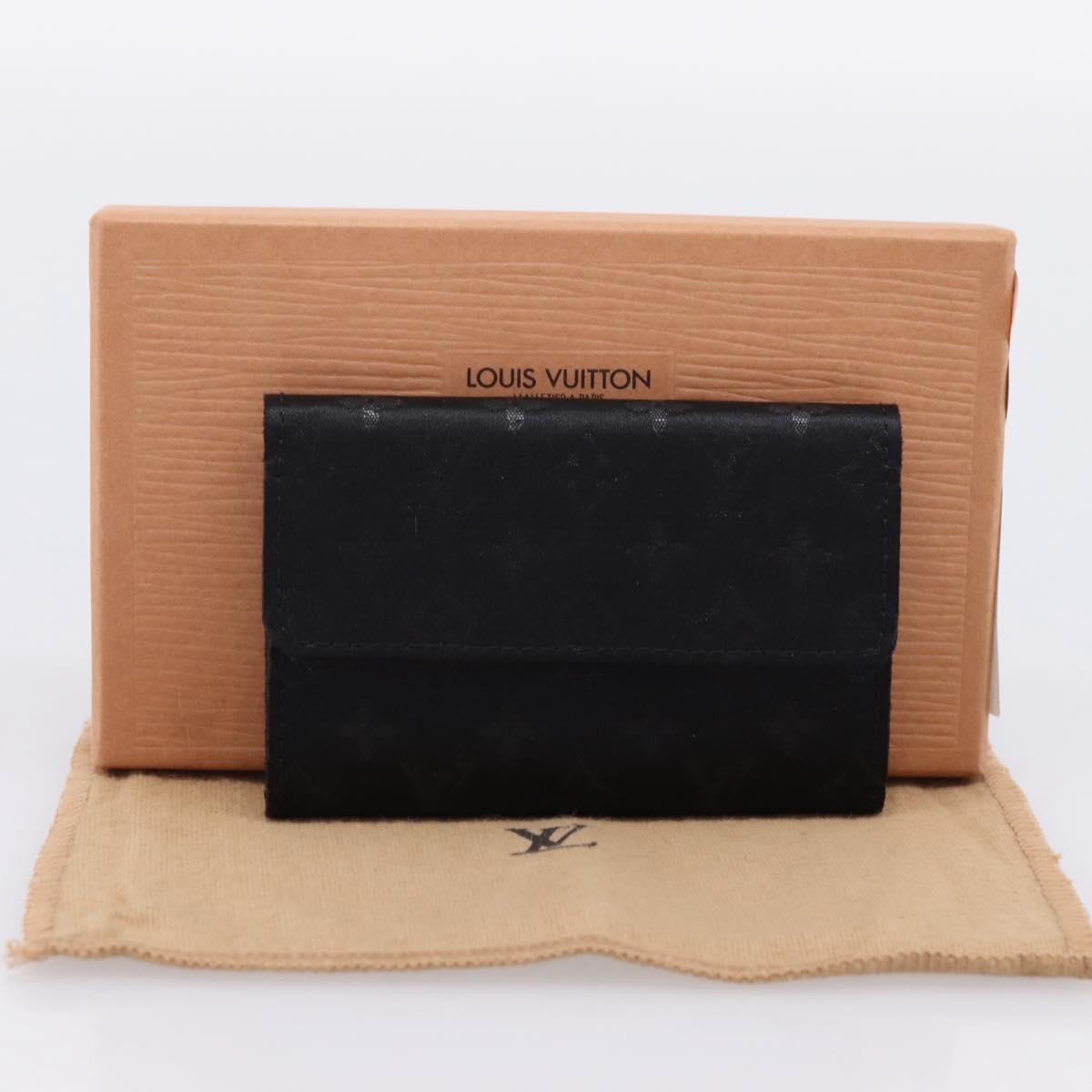 LOUIS VUITTON Monogram Satin Porte MonnaieSatin Card Case M92137 LV Auth 201535M