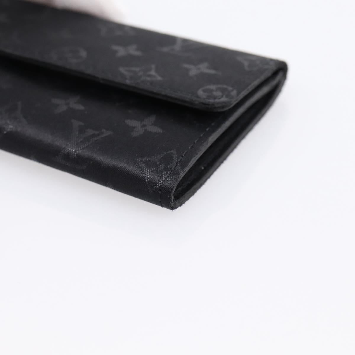 LOUIS VUITTON Monogram Satin Porte MonnaieSatin Card Case M92137 LV Auth 201535M