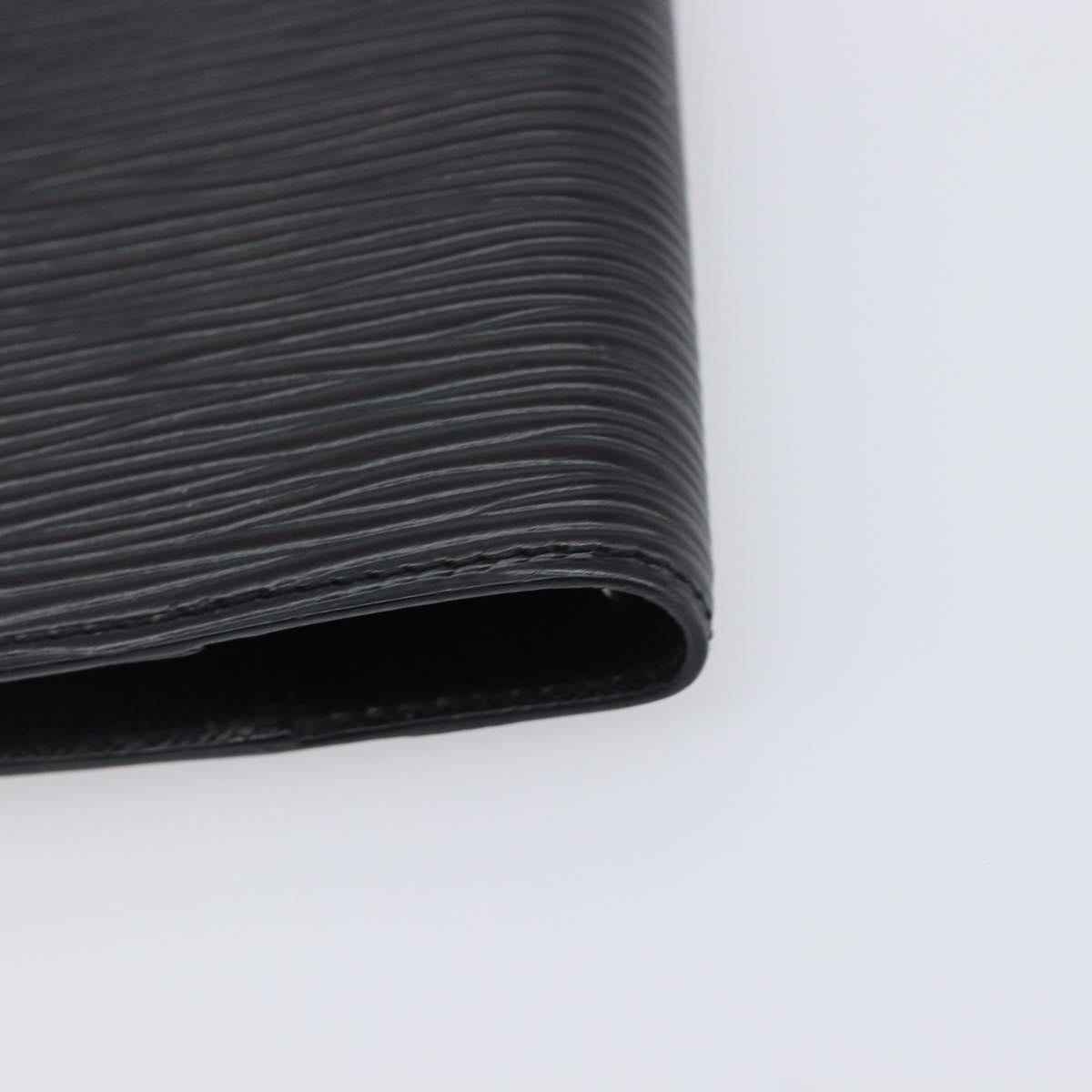 LOUIS VUITTON Epi Agenda PM Day Planner Cover Black R20052 LV Auth 201542
