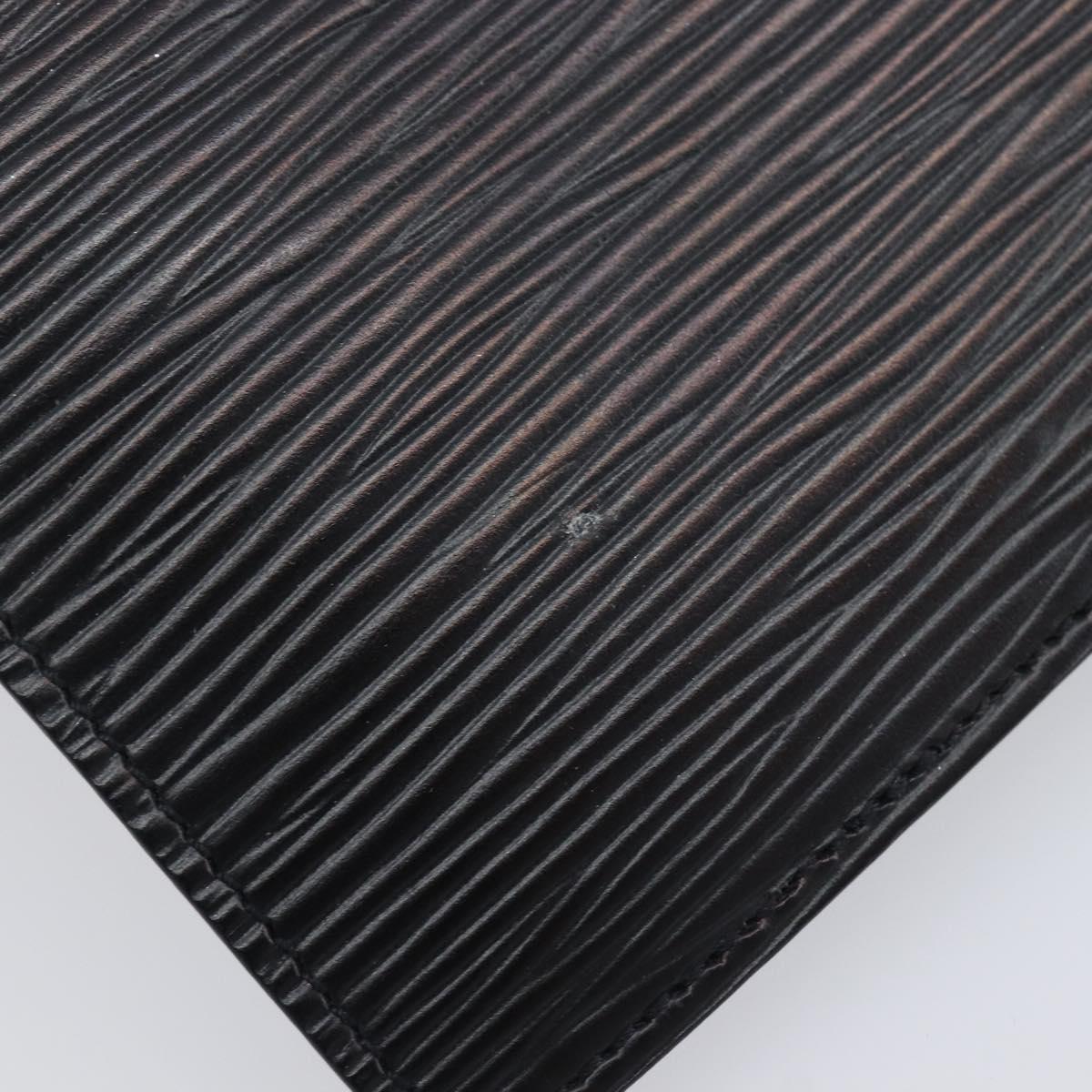 LOUIS VUITTON Epi Agenda PM Day Planner Cover Black R20052 LV Auth 201542