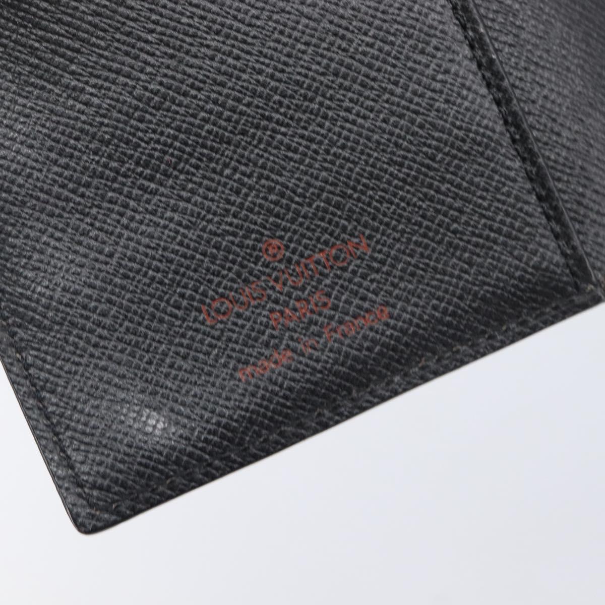 LOUIS VUITTON Epi Agenda PM Day Planner Cover Black R20052 LV Auth 201542