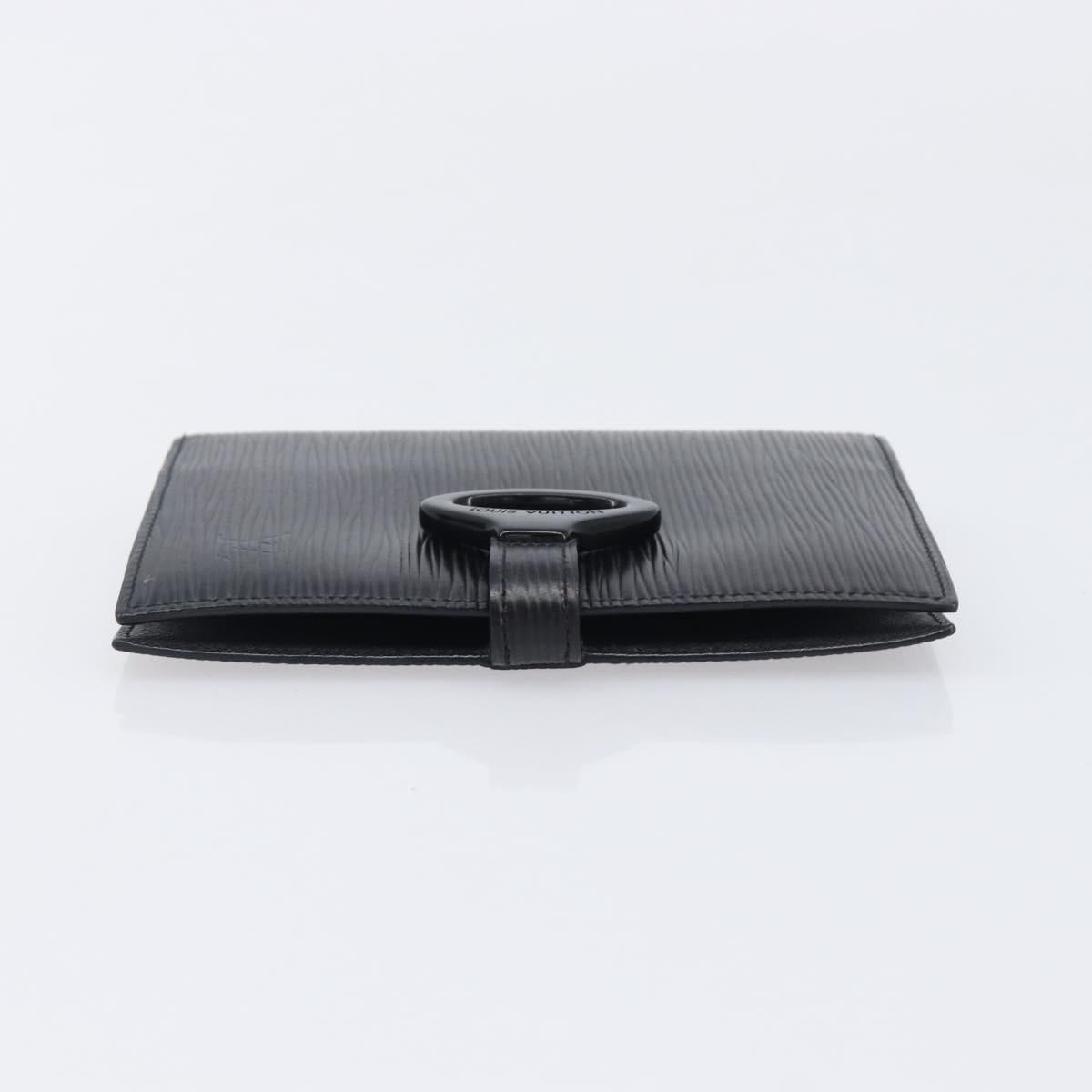 LOUIS VUITTON Epi Agenda PM Day Planner Cover Black R20052 LV Auth 201542