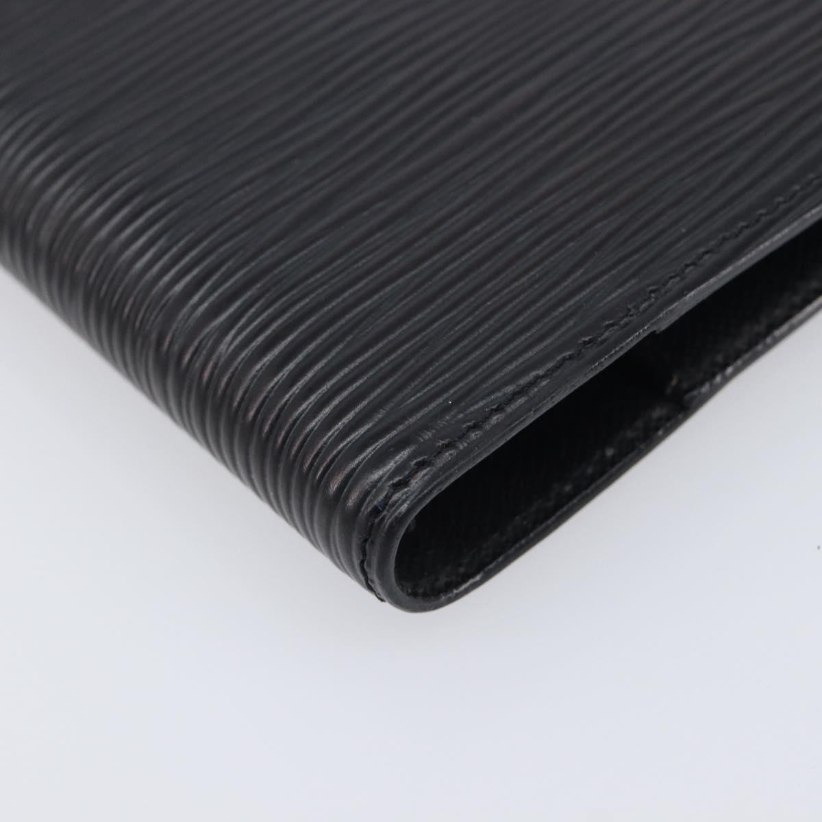 LOUIS VUITTON Epi Agenda PM Day Planner Cover Black R20052 LV Auth 201542