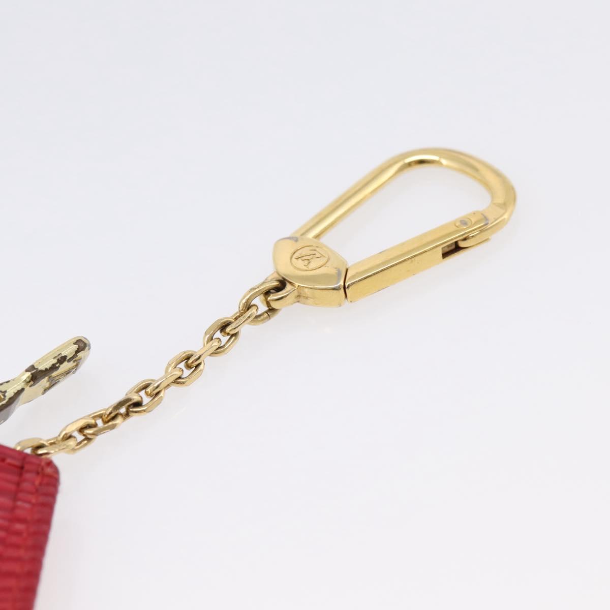 LOUIS VUITTON Epi Pochette Cles Coin Purse Red M63807 LV Auth 201546