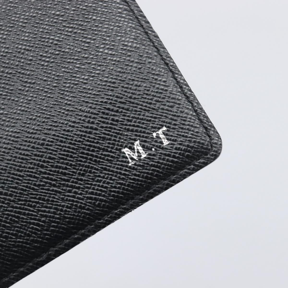 LOUIS VUITTON Damier Graphite Couverture passport Case N64411 LV Auth 201547A