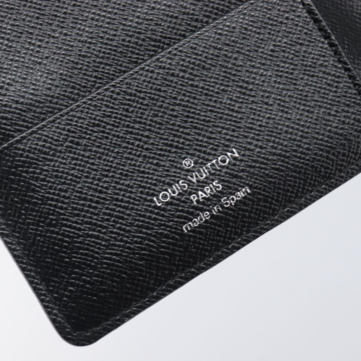 LOUIS VUITTON Damier Graphite Couverture passport Case N64411 LV Auth 201547A