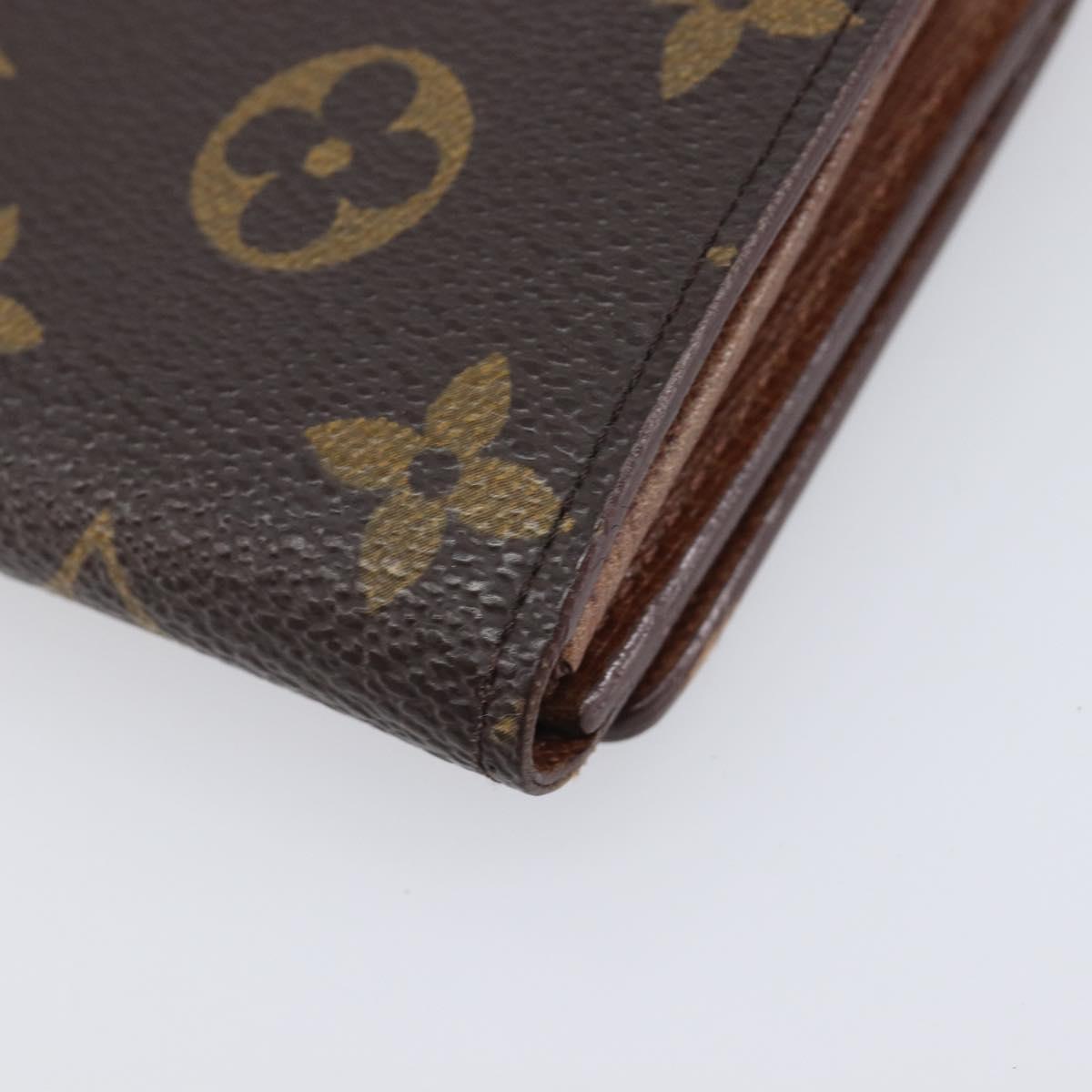 LOUIS VUITTON Porte Monnaie Billets Tresor Wallet M61730 LV Auth 201548A