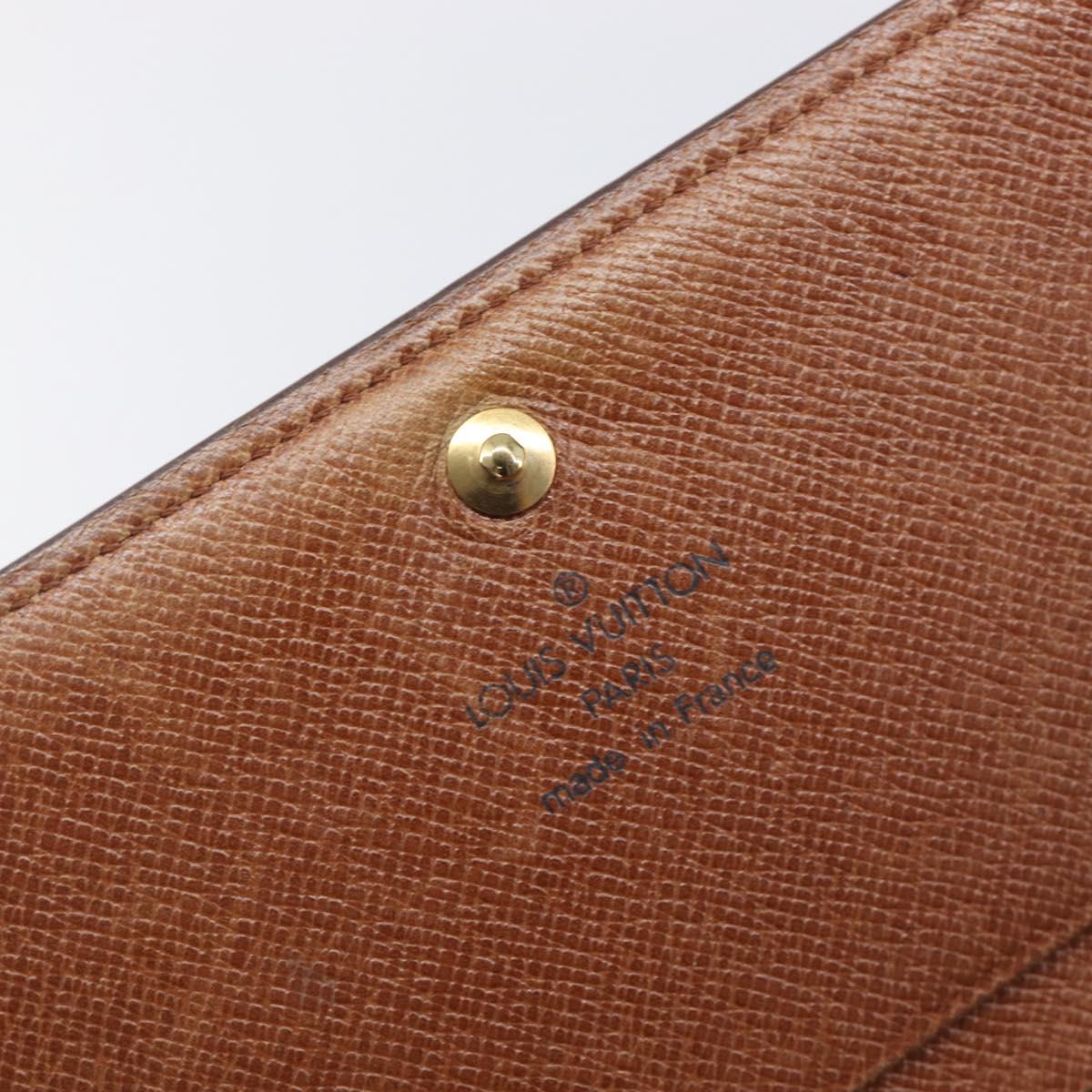 LOUIS VUITTON Porte Monnaie Billets Tresor Wallet M61730 LV Auth 201548A