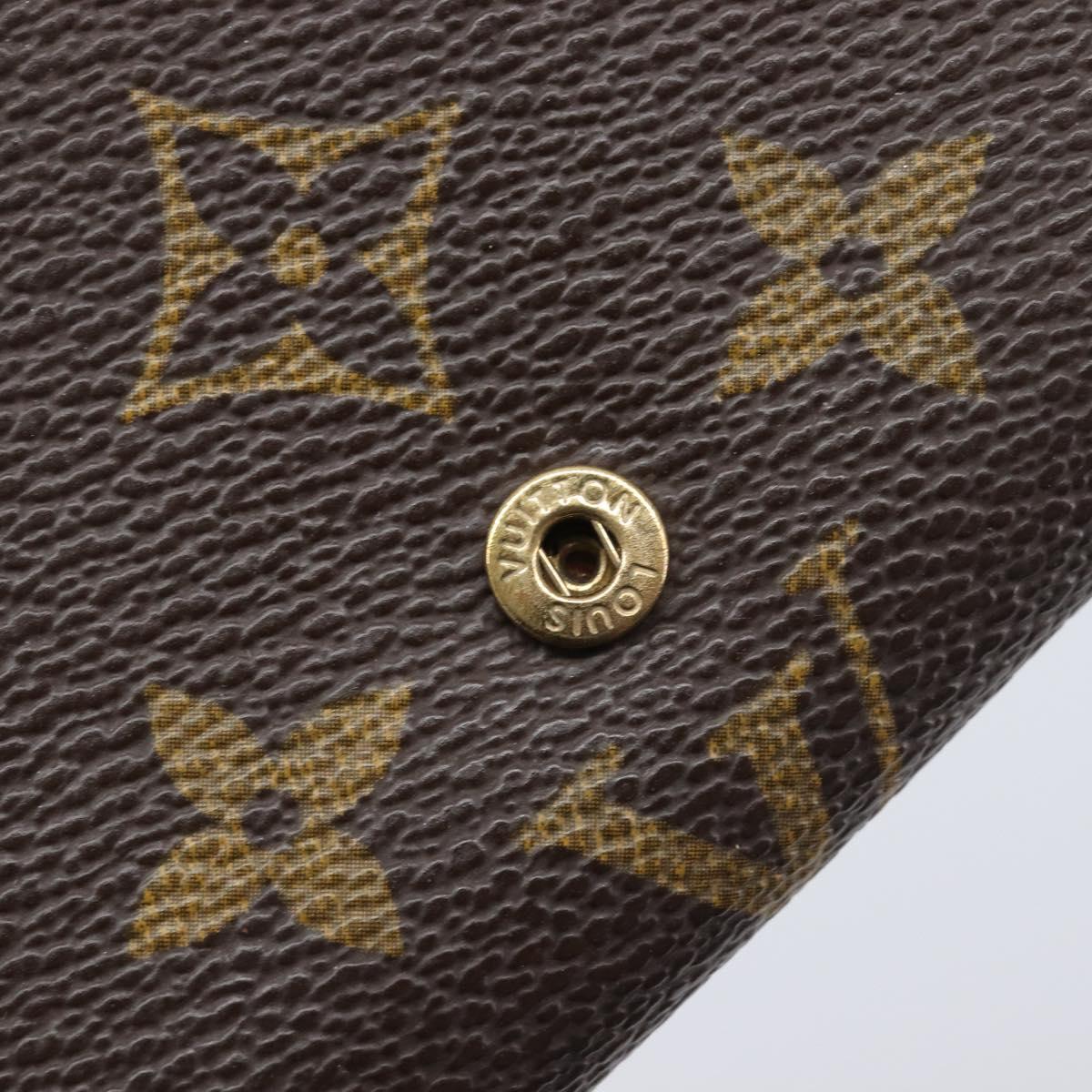 LOUIS VUITTON Porte Monnaie Billets Tresor Wallet M61730 LV Auth 201548A