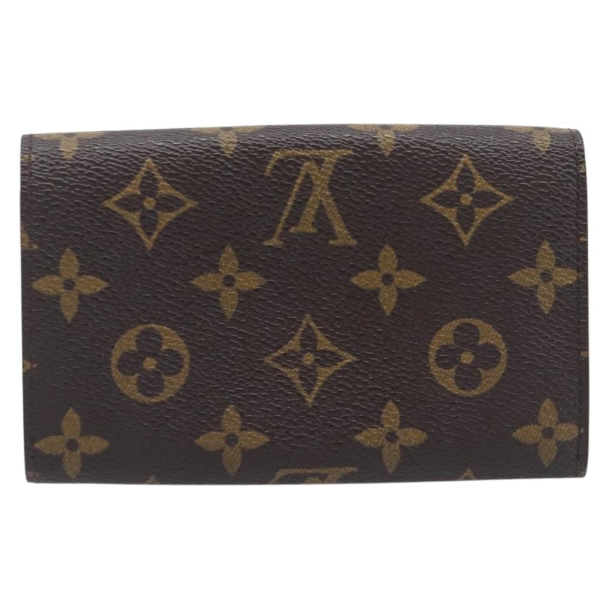 LOUIS VUITTON Porte Monnaie Billets Tresor Wallet M61730 LV Auth 201548A
