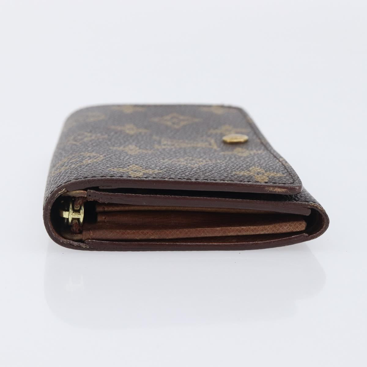LOUIS VUITTON Porte Monnaie Billets Tresor Wallet M61730 LV Auth 201548A
