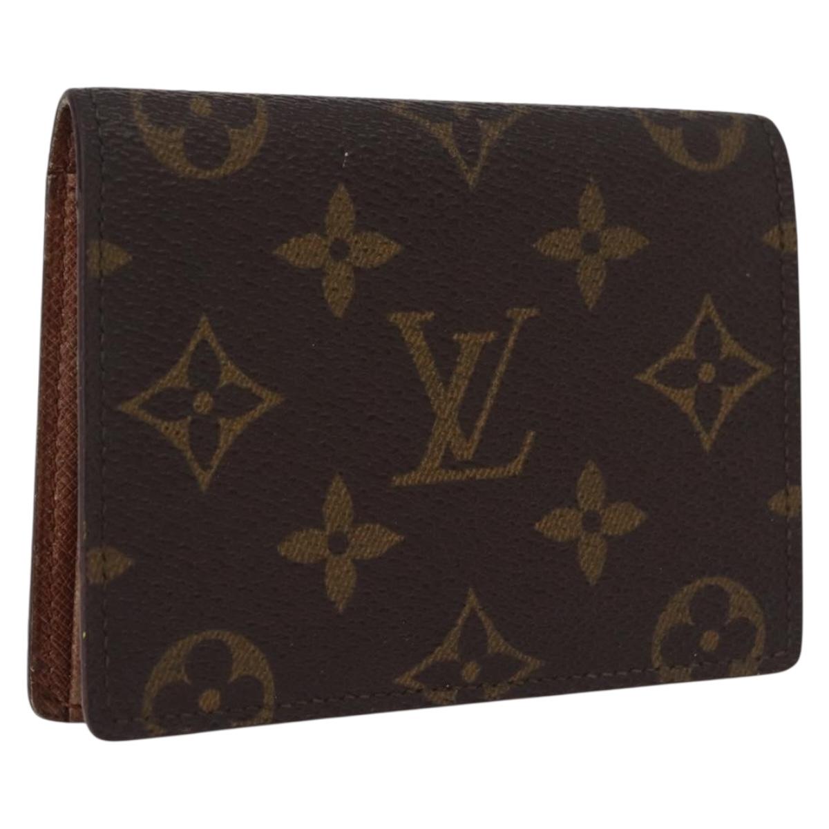 LOUIS VUITTON Monogram Anvelop Cult De Vuitto Card Case M62920 LV Auth 201553