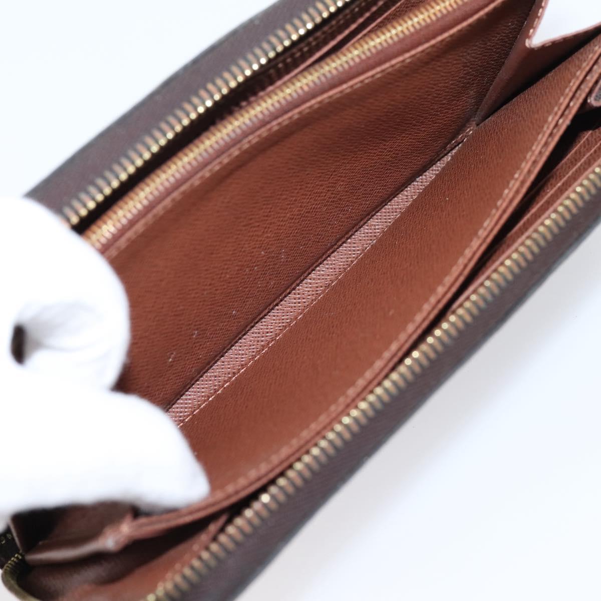 LOUIS VUITTON Monogram Zippy Wallet Long Wallet M60017 LV Auth 201556A