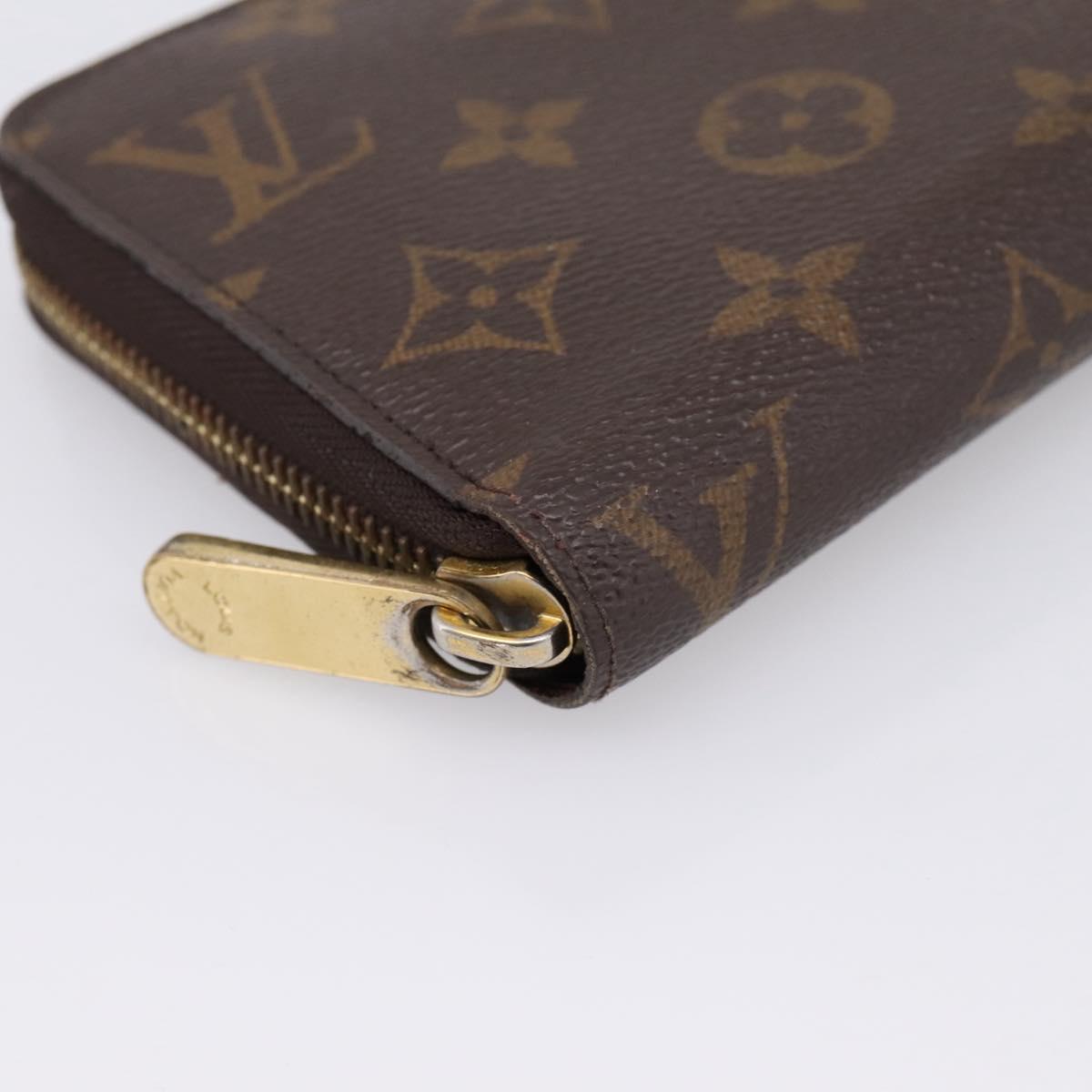 LOUIS VUITTON Monogram Zippy Wallet Long Wallet M60017 LV Auth 201556A