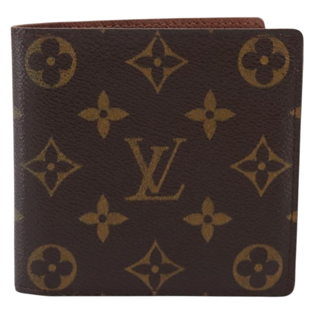 LOUIS VUITTON Monogram PortefeuilleMarco Bifold Wallet M61675 LV Auth 201558A