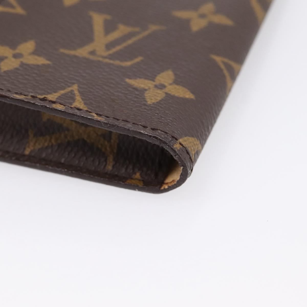 LOUIS VUITTON Monogram Etui Lunette Simple Glasses Case LV Auth 201559