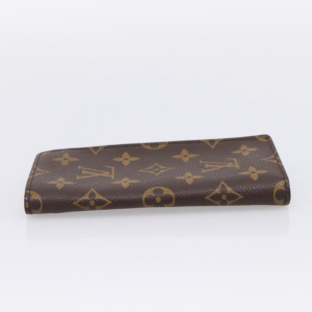 LOUIS VUITTON Monogram Etui Lunette Simple Glasses Case LV Auth 201559