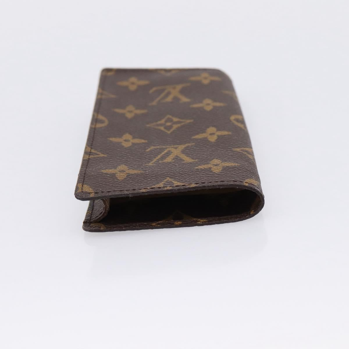 LOUIS VUITTON Monogram Etui Lunette Simple Glasses Case LV Auth 201559