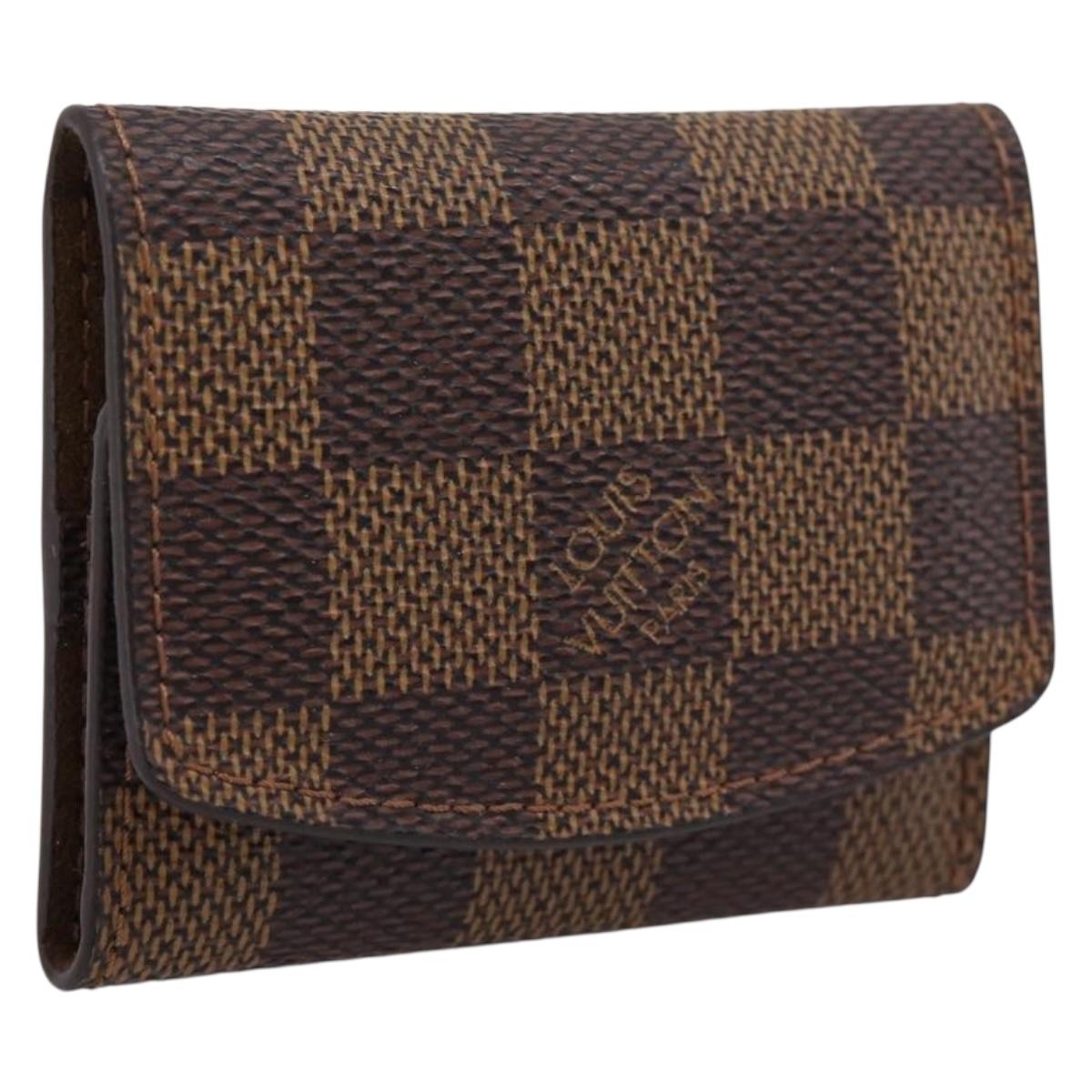 LOUIS VUITTON Damier Ebene Cuffs Cuff Case M64681 LV Auth 201569