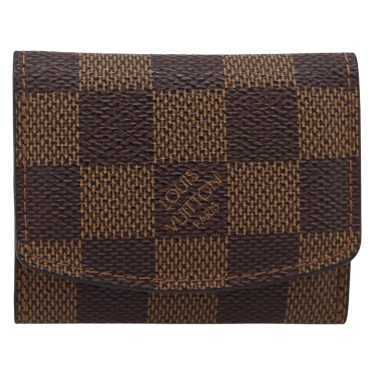 LOUIS VUITTON Damier Ebene Cuffs Cuff Case M64681 LV Auth 201569