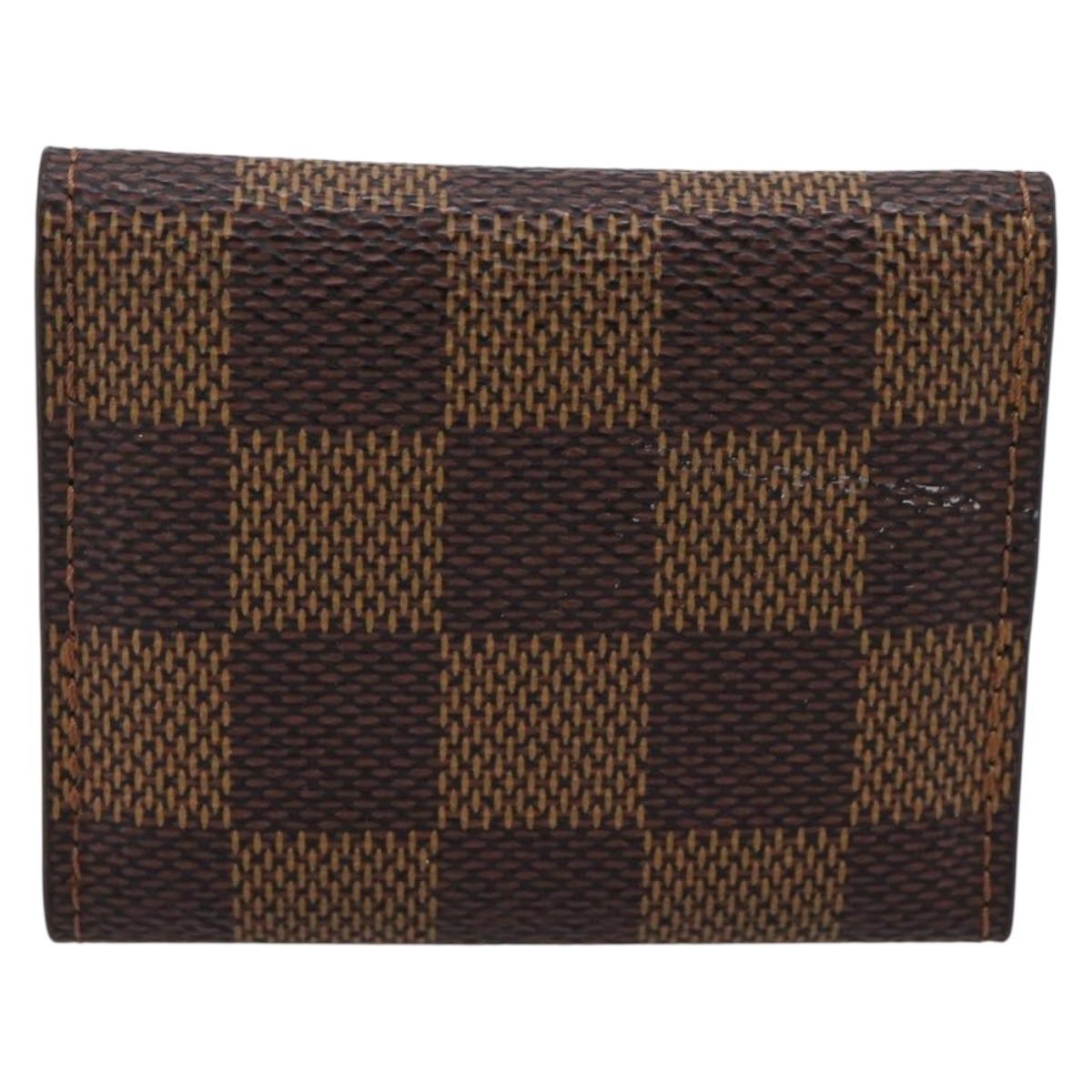 LOUIS VUITTON Damier Ebene Cuffs Cuff Case M64681 LV Auth 201569