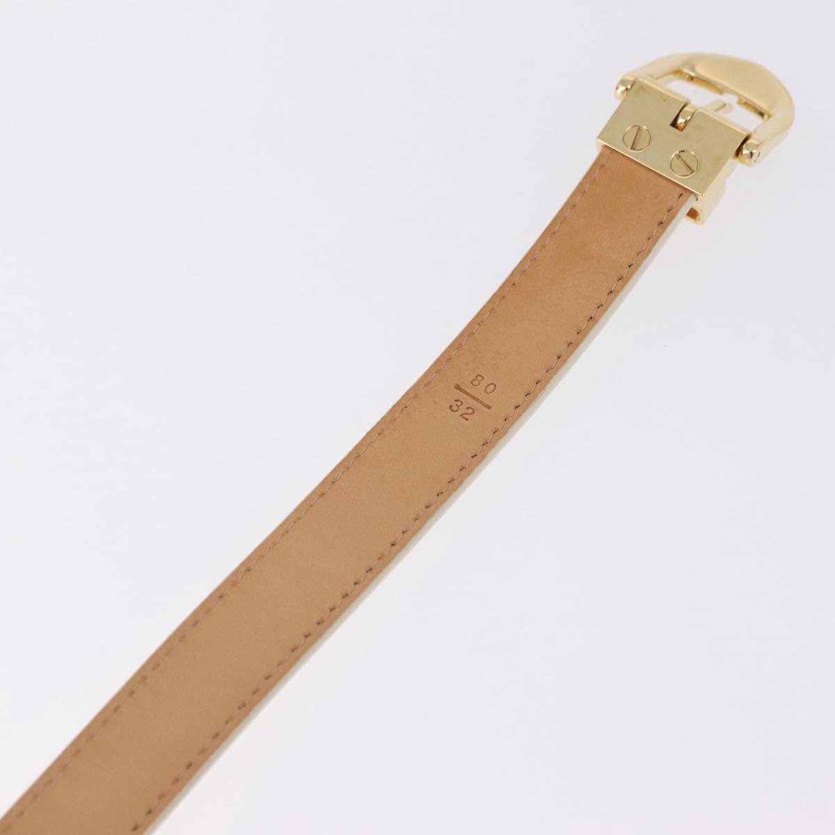 LOUIS VUITTON Monogram Vernis Belt 38.2"" 80/32 Perle RI1016 LV Auth 201570V
