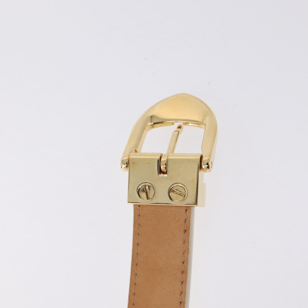 LOUIS VUITTON Monogram Vernis Belt 38.2"" 80/32 Perle RI1016 LV Auth 201570V