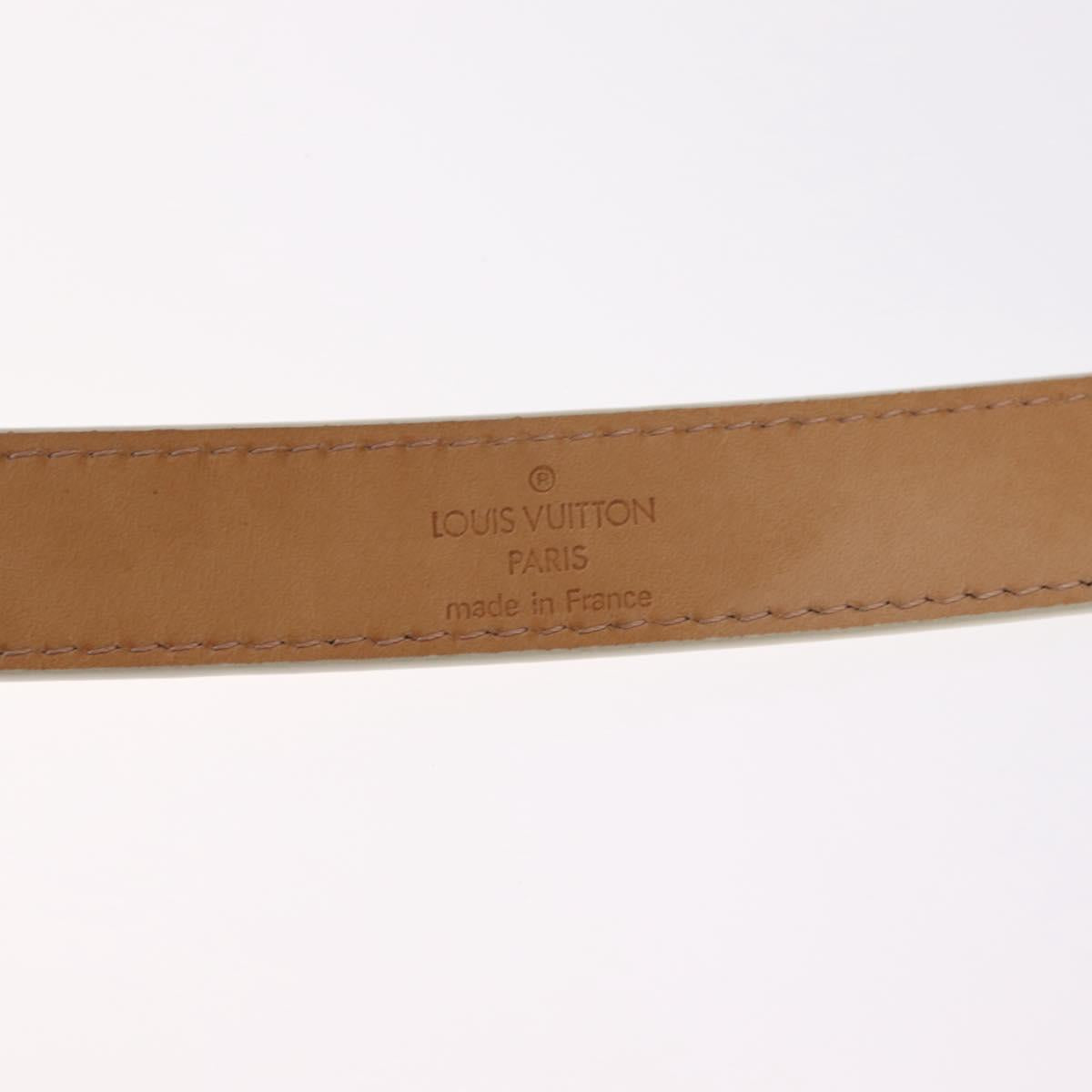 LOUIS VUITTON Monogram Vernis Belt 38.2"" 80/32 Perle RI1016 LV Auth 201570V