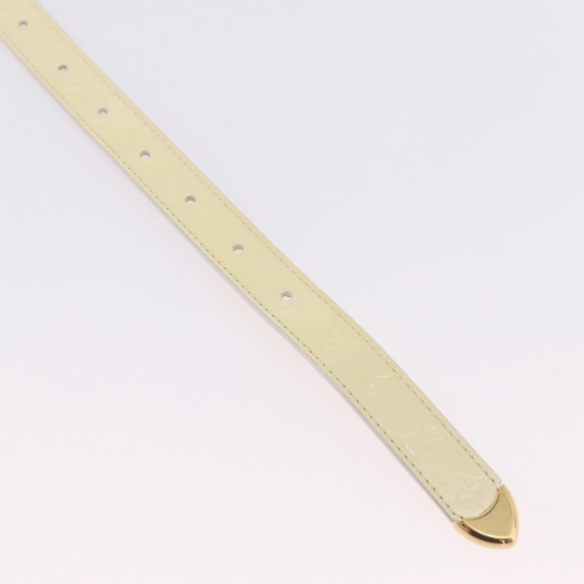LOUIS VUITTON Monogram Vernis Belt 38.2"" 80/32 Perle RI1016 LV Auth 201570V