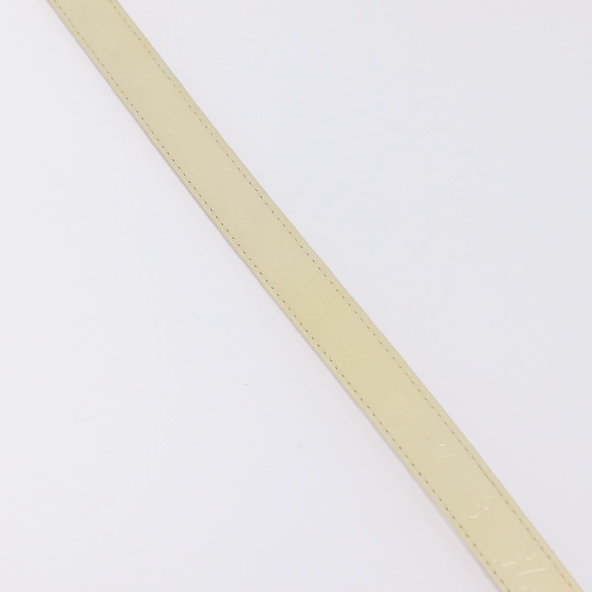 LOUIS VUITTON Monogram Vernis Belt 38.2"" 80/32 Perle RI1016 LV Auth 201570V