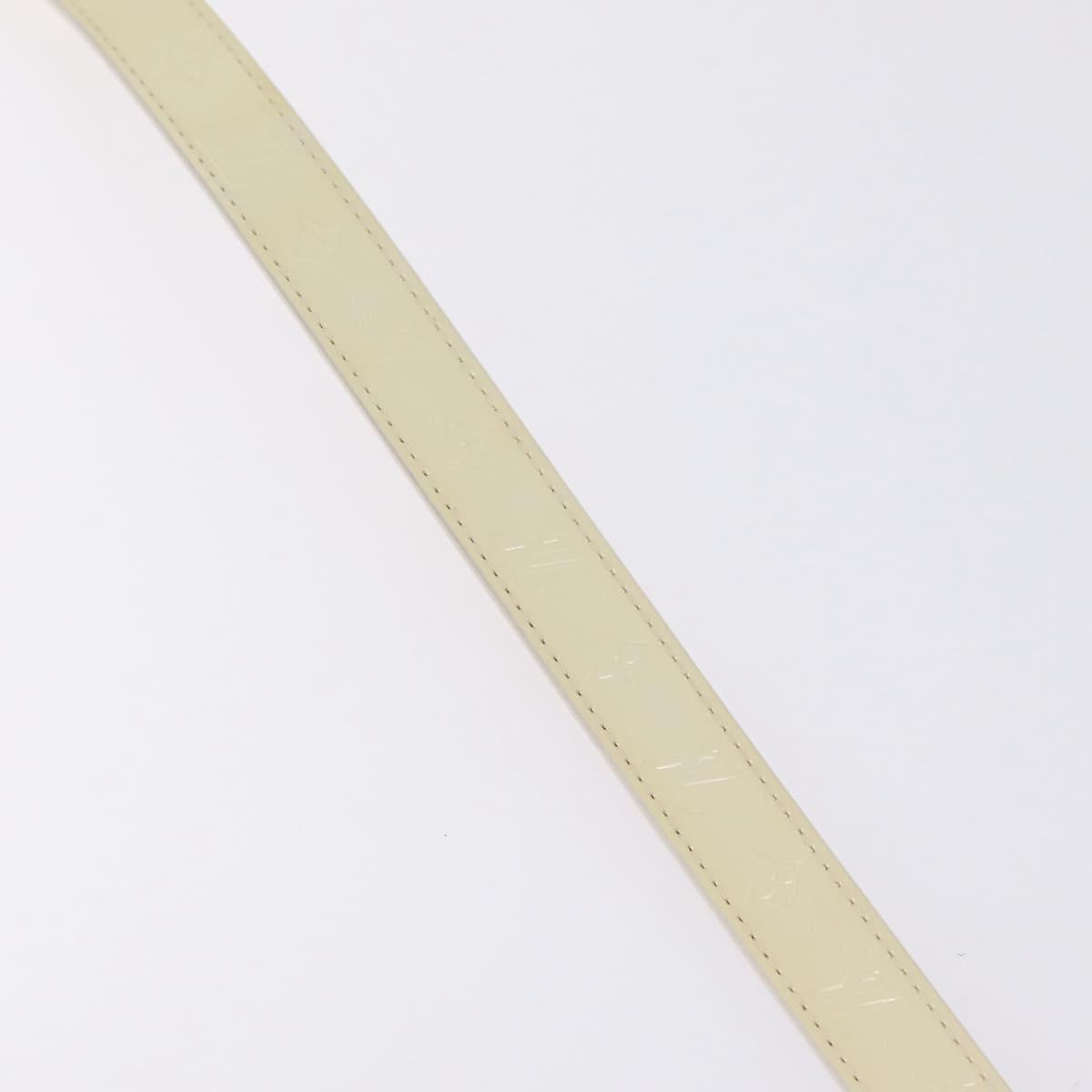 LOUIS VUITTON Monogram Vernis Belt 38.2"" 80/32 Perle RI1016 LV Auth 201570V